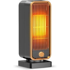 【新品】 セラミックヒーター 小型 電気ファンヒーター 空気清浄 黒の画像