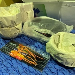 もみじ春秋　半月トレー付丼セット　未使用品の画像