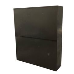 UCHIDA ウチダ スチールラック 上下セット スライド扉 収納 オフィス家具★S3422Aの画像