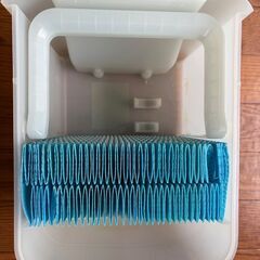 SHARP 加熱気化式加湿器 HV-H55-A 2019年式 ４ℓ ブルー 取扱説明書付きの画像