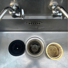 業務用 1槽シンク 二口蛇口付き 幅950×奥600×高さ870+BG150(mm) 一層シンク 一層 1層 一槽 店舗 厨房機器 流し台 キッチン 厨房 大阪の画像