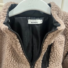 親子ペアルック ボアフリースジャケット お揃いの画像