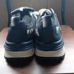 新品 25.5cm メンズ スニーカー ホワイト 厚底 シューズ 普段着 識別番号:【N552-S】の画像