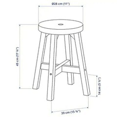 IKEA イケア スツールSKOGSTA スコグスタの画像