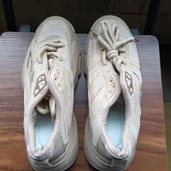 新品 26cm メンズ スニーカー ブラウン 厚底 シューズ 普段着 識別番号:【N553-S】の画像