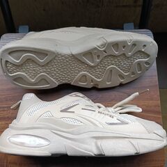 新品 26cm メンズ スニーカー ブラウン 厚底 シューズ 普段着 識別番号:【N553-S】の画像