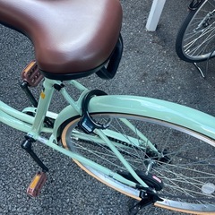 自転車(後輪パンク)の画像