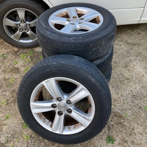 トヨタ純正ホイール　マークX クラウン エスティマ用　16*6.5J  タイヤ付　215*60*16