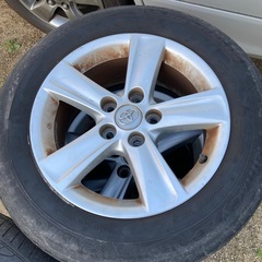 トヨタ純正ホイール　マークX クラウン エスティマ用　16*6.5J  タイヤ付　215*60*16の画像