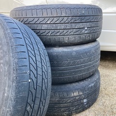 トヨタ純正ホイール　マークX クラウン エスティマ用　16*6.5J  タイヤ付　215*60*16の画像