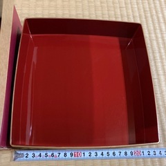 無料❣️黒系　中赤　二段オードブル重箱の画像