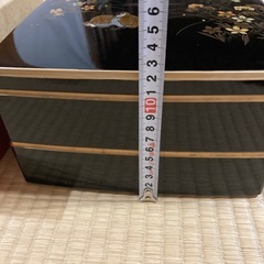 無料❣️黒系　中赤　二段オードブル重箱の画像