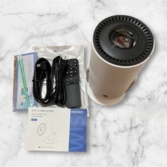 新品 プロジェクター 小型 電動フォーカス 270°回転 家庭用 25000 白の画像