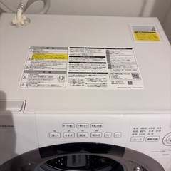 使用期間6カ月 美品
 SHARP ドラム式洗濯7.0kg 乾燥3.5kgの画像