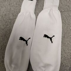 サッカーソックス　白と黒　2足セットの画像