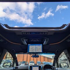 ツインサンルーフ！ヴェルファイア【ZAエディションゴールデンアイズ】11インチナビ！12.8インチフリップダウン！ハーフレザー！両側Pスラの画像