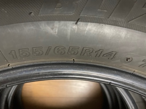 引渡し決定ｽﾀｯﾄﾚｽﾀｲﾔ155/65R14