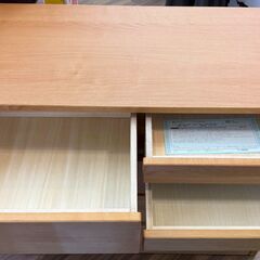 ✨️ジモティー割引✨️【ジャングルジャングル堺初芝店】　4段ローチェスト　ナチュラル　幅(W)1003mm × 奥行(D)450mm × 高さ(H)878mm　堺市（東区　西区　北区　南区　堺区　美原区）高石市　泉大津市　忠岡町　和泉市　松原市　大阪狭山市の画像