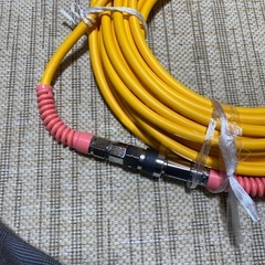 高圧ホース　日立工機製15m    使用期間短いの画像