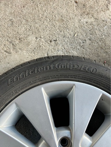 スズキ純正タイヤ4本セット　155/65R14  3本グッドイヤー、1本ダンロップ