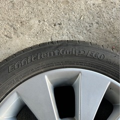 スズキ純正タイヤ4本セット　155/65R14  3本グッドイヤー、1本ダンロップ  の画像