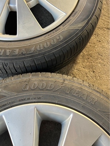 スズキ純正タイヤ4本セット　155/65R14  3本グッドイヤー、1本ダンロップ