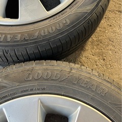 スズキ純正タイヤ4本セット　155/65R14  3本グッドイヤー、1本ダンロップ  の画像