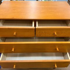 ✨️ジモティー割引✨️【ジャングルジャングル堺初芝店】　6段ローチェスト　木目調　ブラウン　幅(W)863mm × 奥行(D)450mm × 高さ(H)1164mm　堺市（東区　西区　北区　南区　堺区　美原区）高石市　泉大津市　忠岡町　和泉市　松原市　大阪狭山市の画像