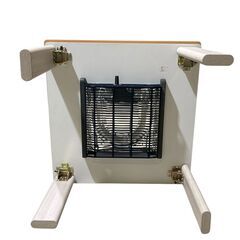 折りたたみ式一人用こたつ 木目 白 毛布無し★S3423Aの画像