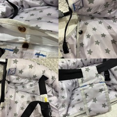 ベビーテーブルチェア（星柄・グレー）の画像