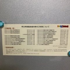 109シネマズ映画鑑賞優待券2枚の画像