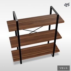 🌿‬LOWYA オープンシェルフ 見せる収納 ディスプレイラック 美品の画像