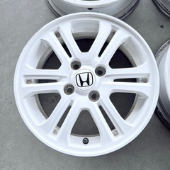ホンダ 14インチ ホワイト ホイール 5スポークの画像