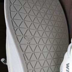 新品 25cm メンズ スニーカー ホワイト 厚底 男女兼用 シューズ 識別番号:【N559-S】の画像