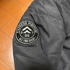 160cm あったかブルゾン　ジャンバー　袖リブ　男児　の画像