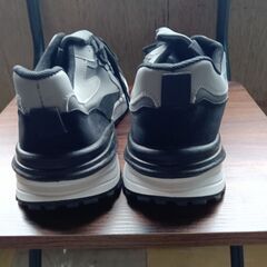 新品 27cm メンズ スニーカー グレー 厚底 シューズ 普段着 識別番号:【N560-S】の画像