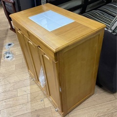 木製ベールカウンター ゴミ箱収納 中古の画像