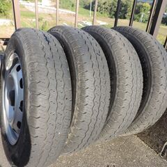 【軽トラのタイヤ＆ホイールのセットをお探し方どうぞ！】の画像