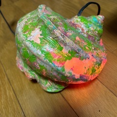 貝の手作りランプの画像