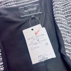 未使用　 HusHusHストライプ ショートジャケットの画像