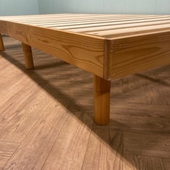 【タダでお譲りします】シングルベッドフレーム　すのこタイプの画像