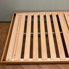【タダでお譲りします】シングルベッドフレーム　すのこタイプの画像