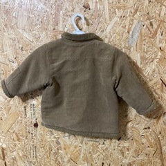 H&M キッズ ジャケット ボア アウター ブラウン 男女兼用の画像