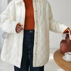 DISCOAT 【WEB限定】キルティングジャケット　コート　ダウンの画像