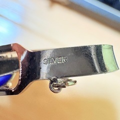 silver 刻印 タイガーアイ 緑 青 赤 色石 ネクタイピン まとめての画像