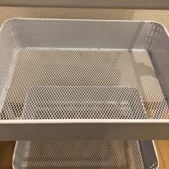 【お取引き決定】白色の3段ラックの画像