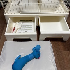 トイレ一体型猫ゲージ　キャットゲージの画像