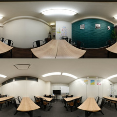 360度写真を撮影します。店舗や施設のPRにおすすめ