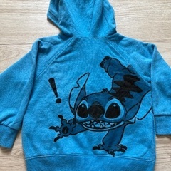 ベビー服　子供服　スティッチ フード付きパーカー　トレーナー　95の画像