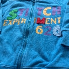 ベビー服　子供服　スティッチ フード付きパーカー　トレーナー　95の画像